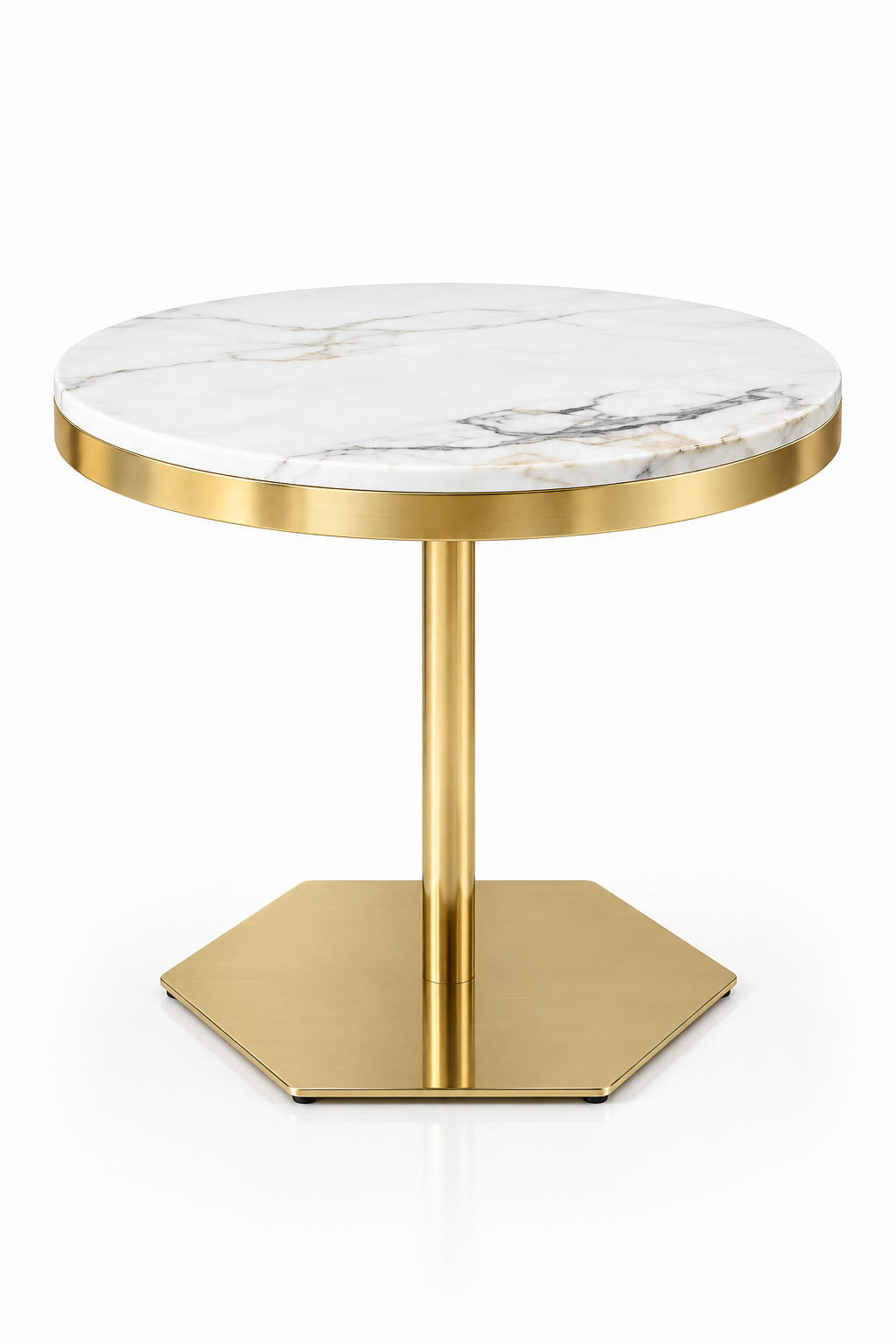 Gold Pedestal Centre Table