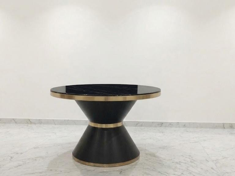 Modern Hourglass Pedestal Table Frame