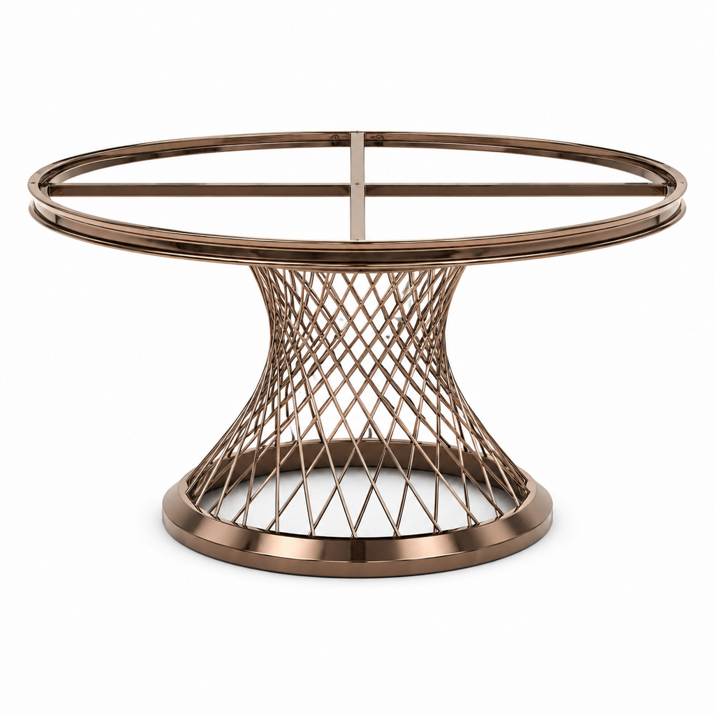 Diamond Lattice Round Table Frame