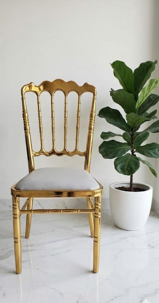 Luxe Gold PVD Metal Chair