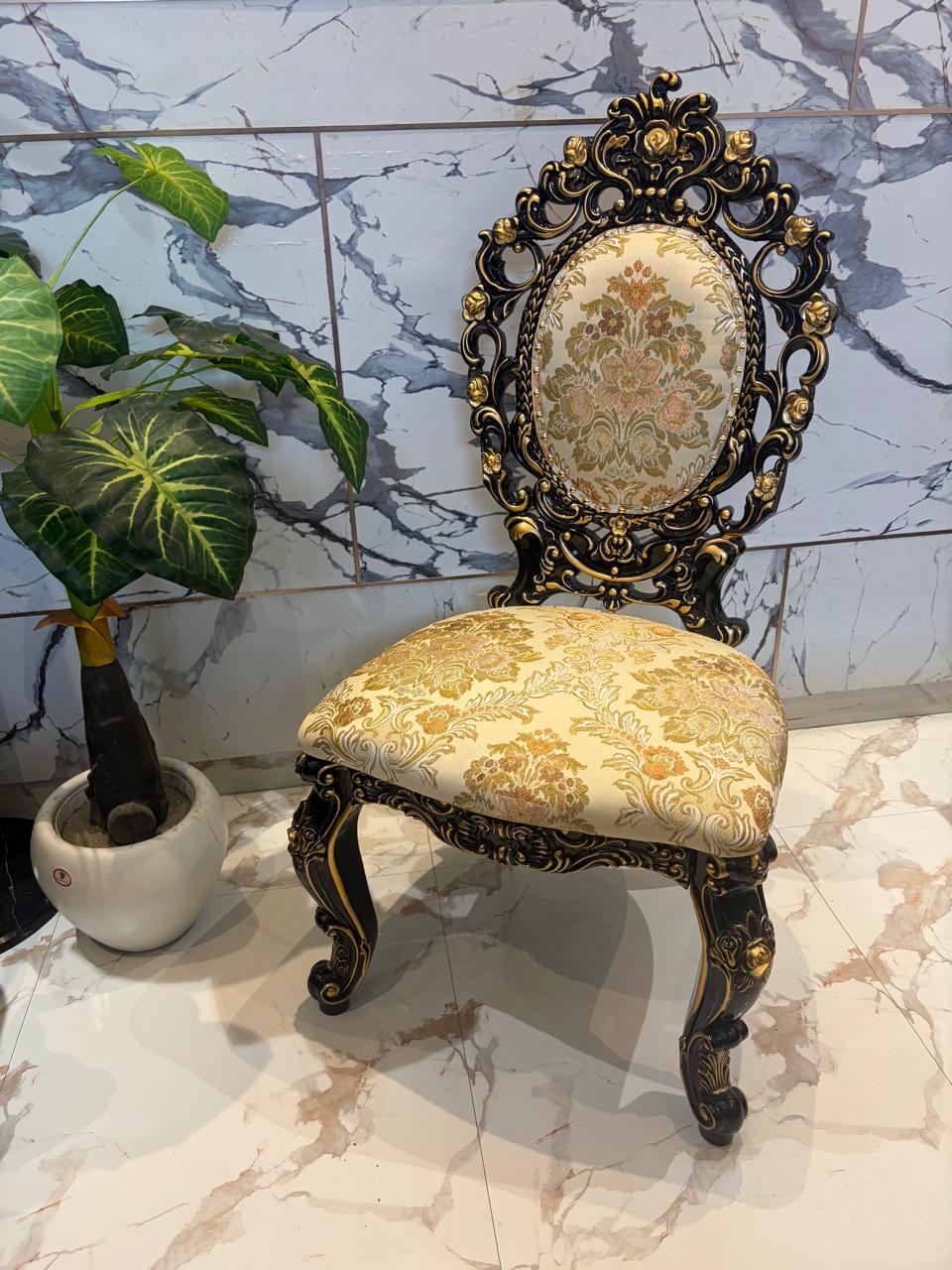 Royal Floral Carved Event Chair
