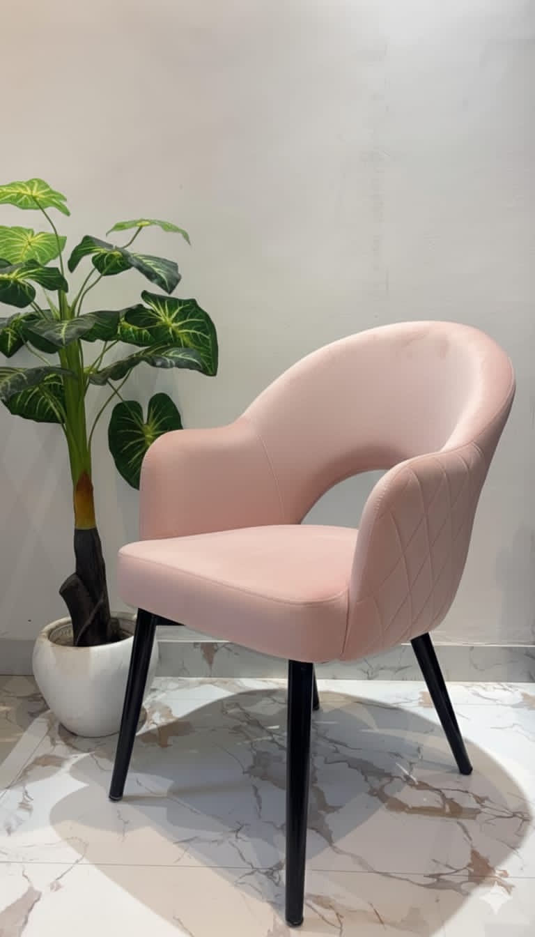 Curved Luxe Accent Chair