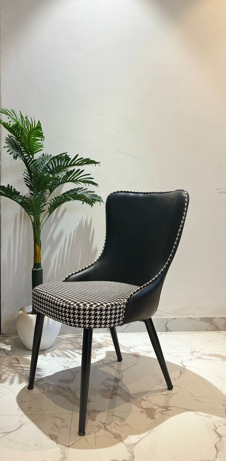 Monochrome Wingback Chair