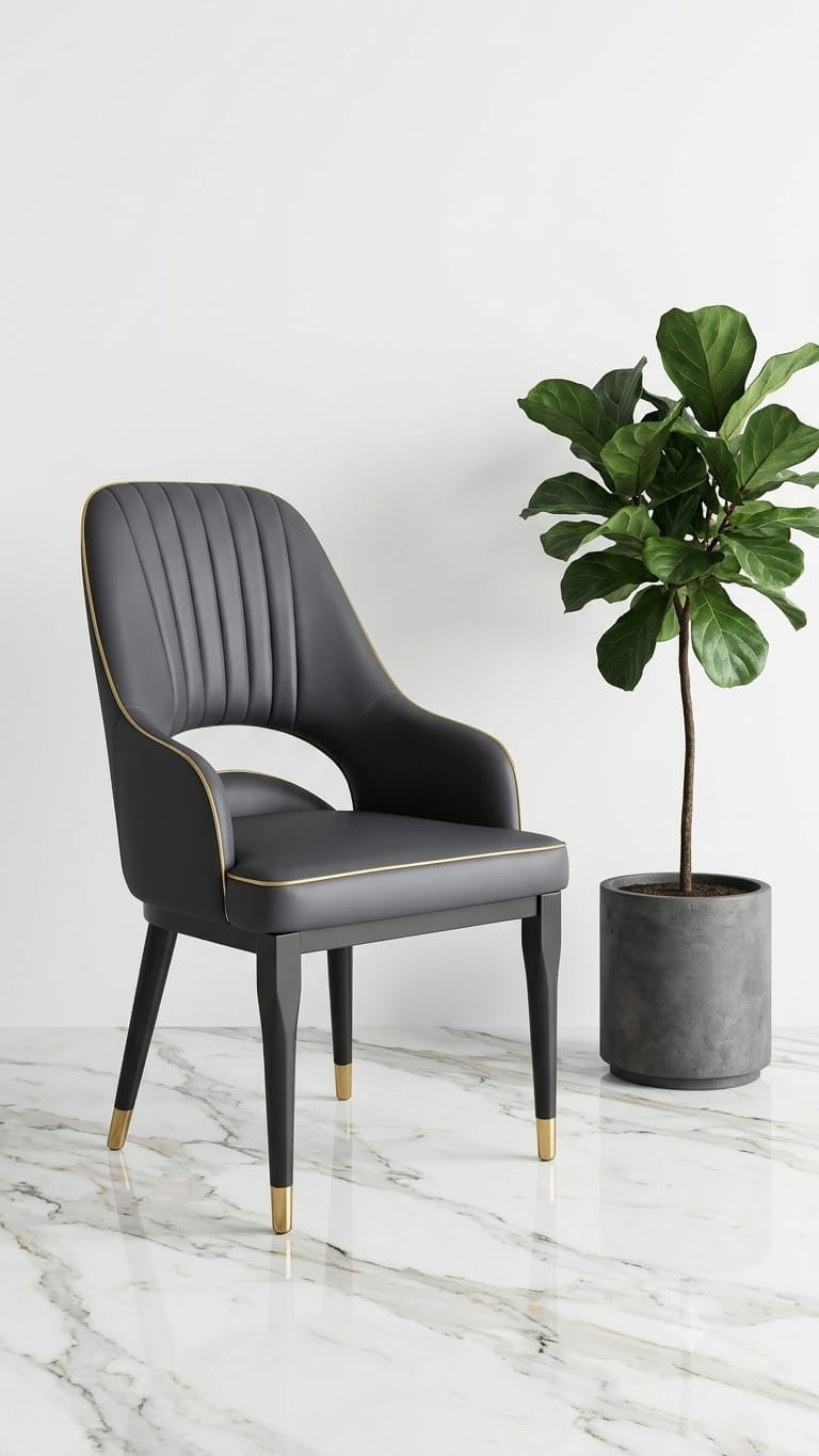 Noir Gold Accent Chair