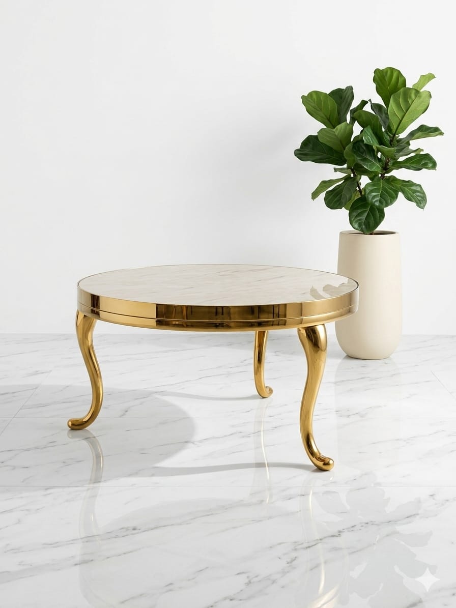 Royal Gold Marble Coffee Table