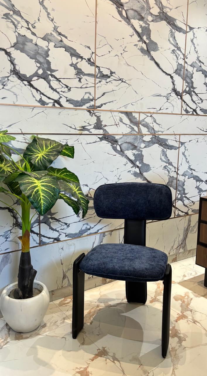 Modern Navy Accent Chair
