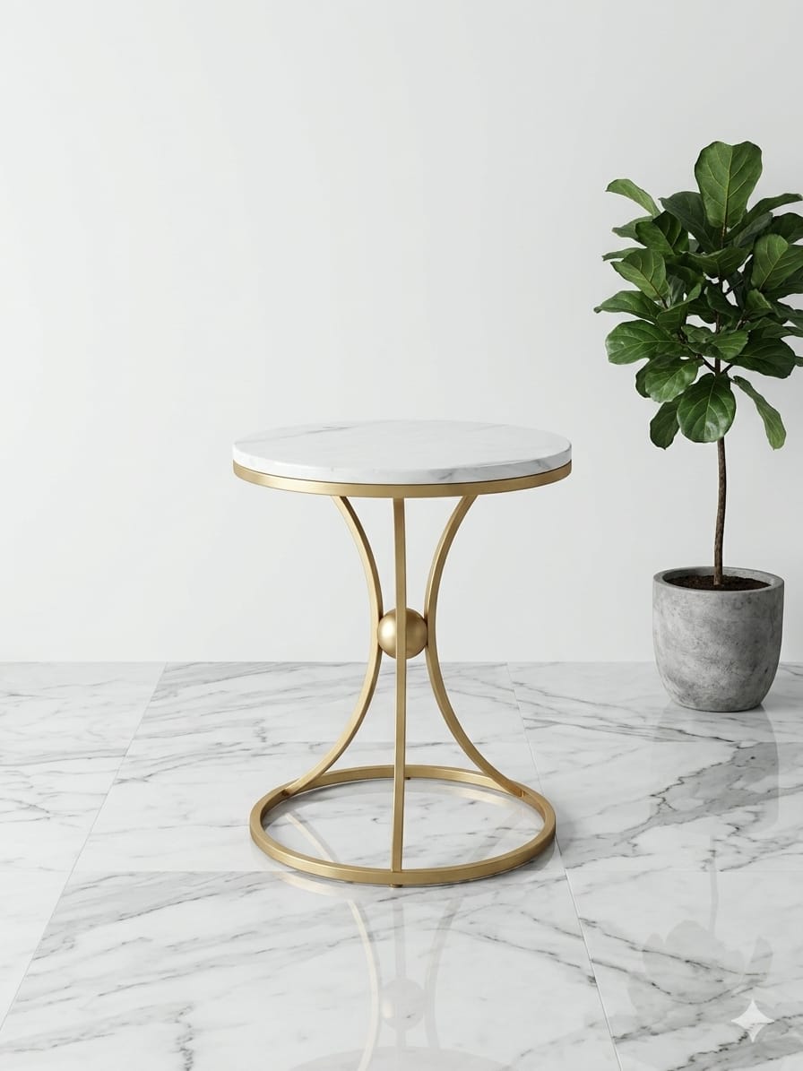 Elegant Gold Centre Table