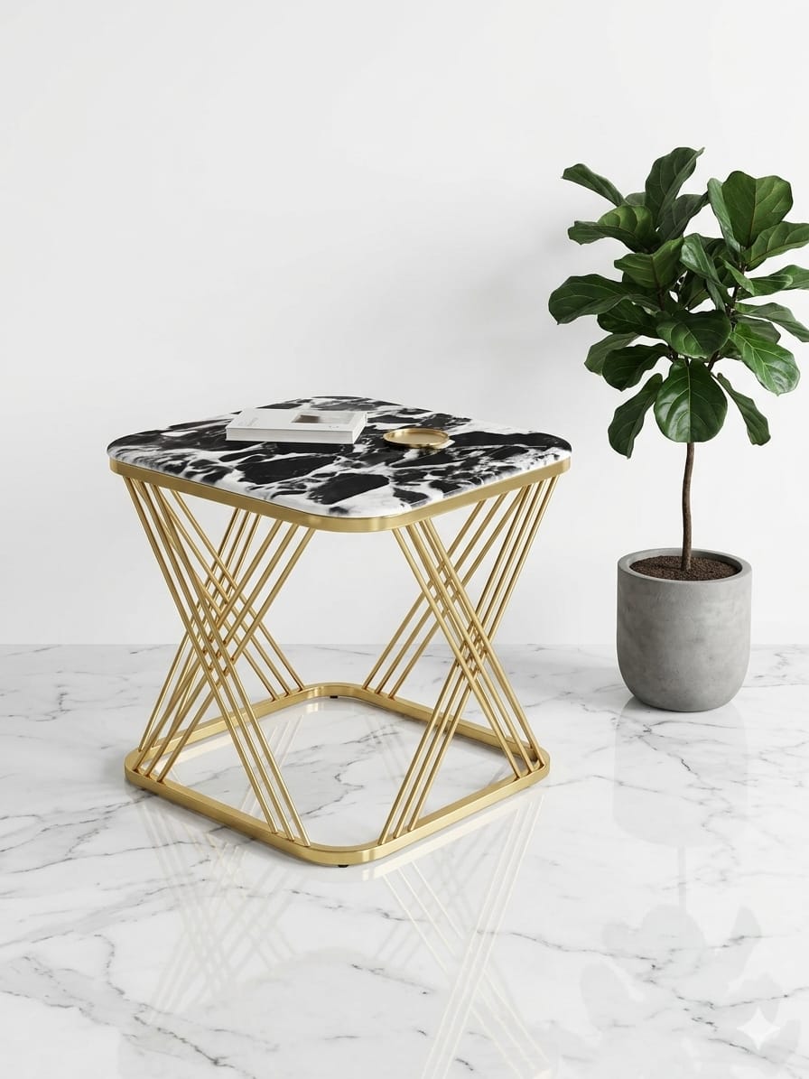 Cross-Frame Centre Table