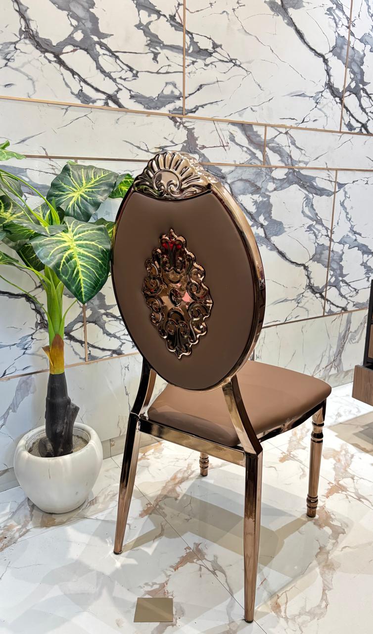 Rich Brown Royal Oval PVD Chair