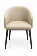 Beige Quilted Accent Chair