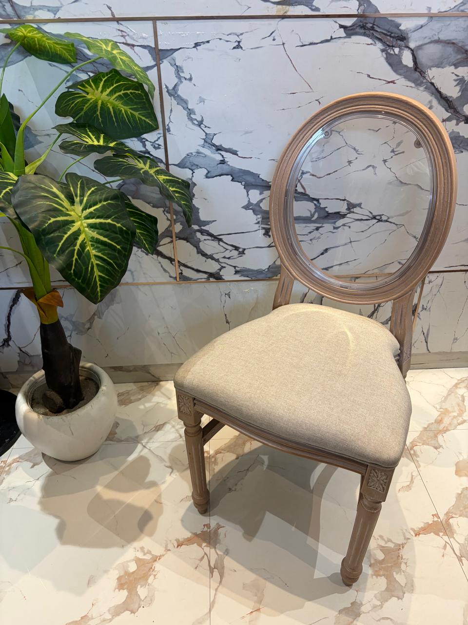 Oval Crystal Chair