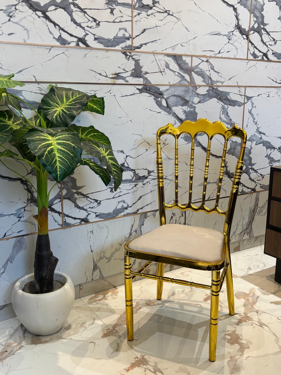Luxe Gold PVD Metal Chair